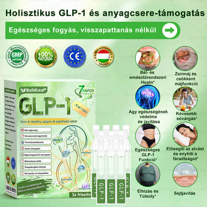 𝖡𝗎𝗂𝗅𝖽𝐿𝑒𝑎𝑓® GLP-1 8 az 1-ben Fit & Vital Szájon át szedhető oldat – Napi egyszer, 7 nap alatt látható változás / Elhízás, szív- és érrendszeri egészség, cukorbetegség, alvási apnoe, bélrendszer egészsége, ízületi problémák és még sok más esetén.